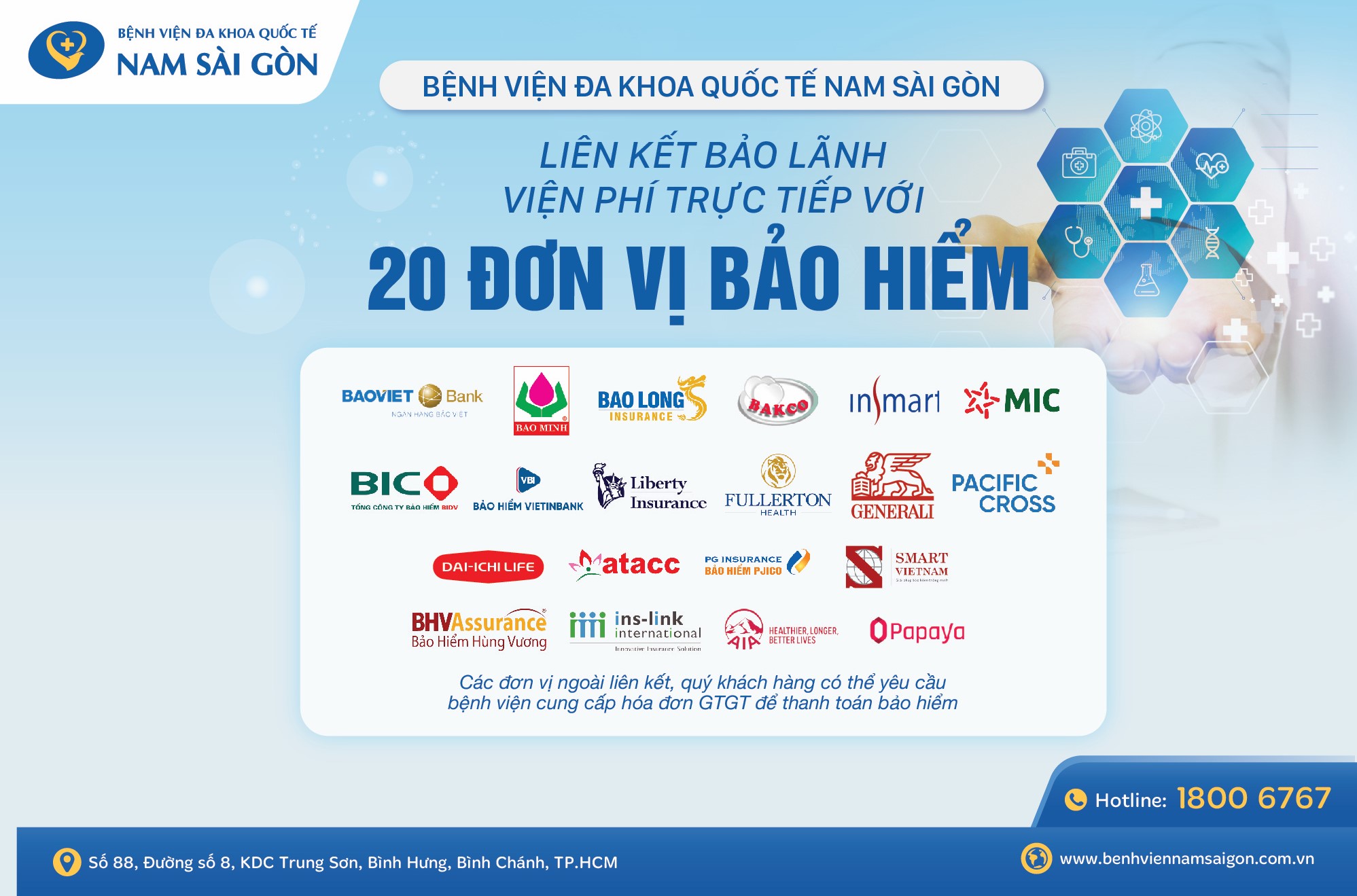 nổ hũ đổi thưởng io
 LIÊN KẾT BẢO LÃNH VIỆN PHÍ TRỰC TIẾP VỚI 20 ĐƠN VỊ BẢO HIỂM TƯ NHÂN (BẢO HIỂM SỨC KHỎE)