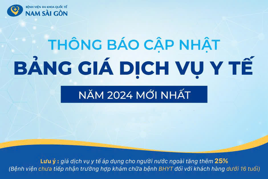 BẢNG GIÁ DỊCH VỤ Y TẾ CẬP NHẬT MỚI NHẤT NĂM 2024 (Bảng giá áp dụng từ ngày 05/09/2024 đến khi có thông báo mới)