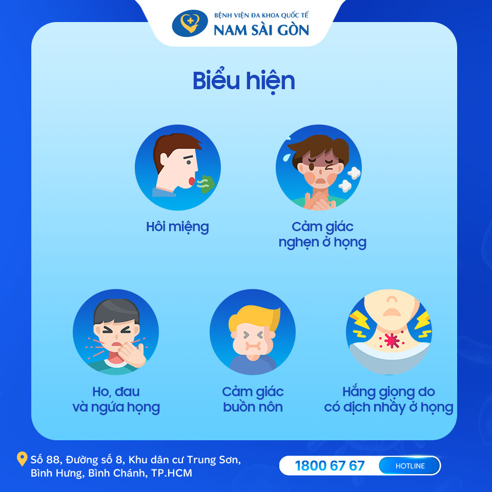 Biểu hiện của chảy dịch mũi sau