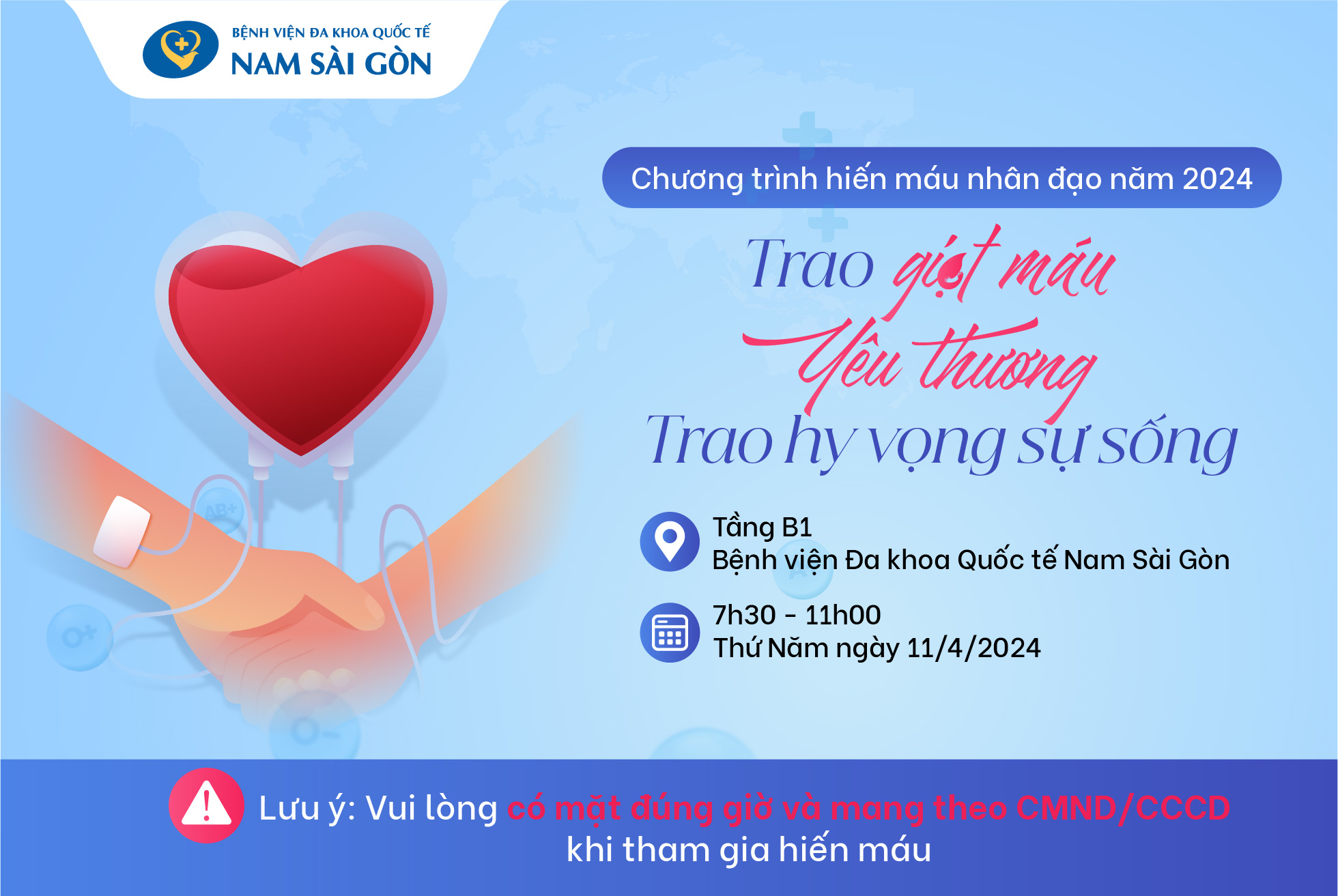 Những điều kiện hiến máu tình nguyện nên biết