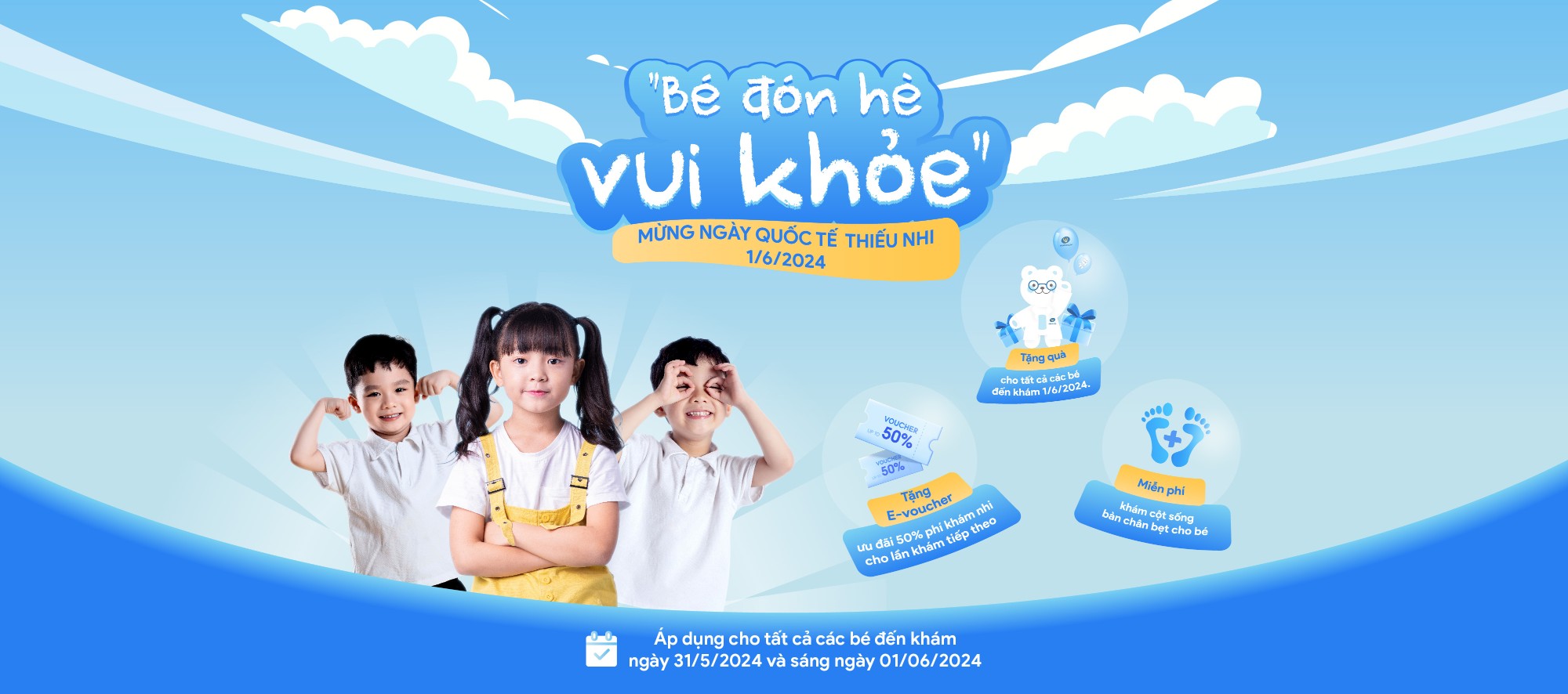 QUÀ XINH 1/6 TẶNG BÉ - BÉ ĐÓN HÈ VUI KHỎE