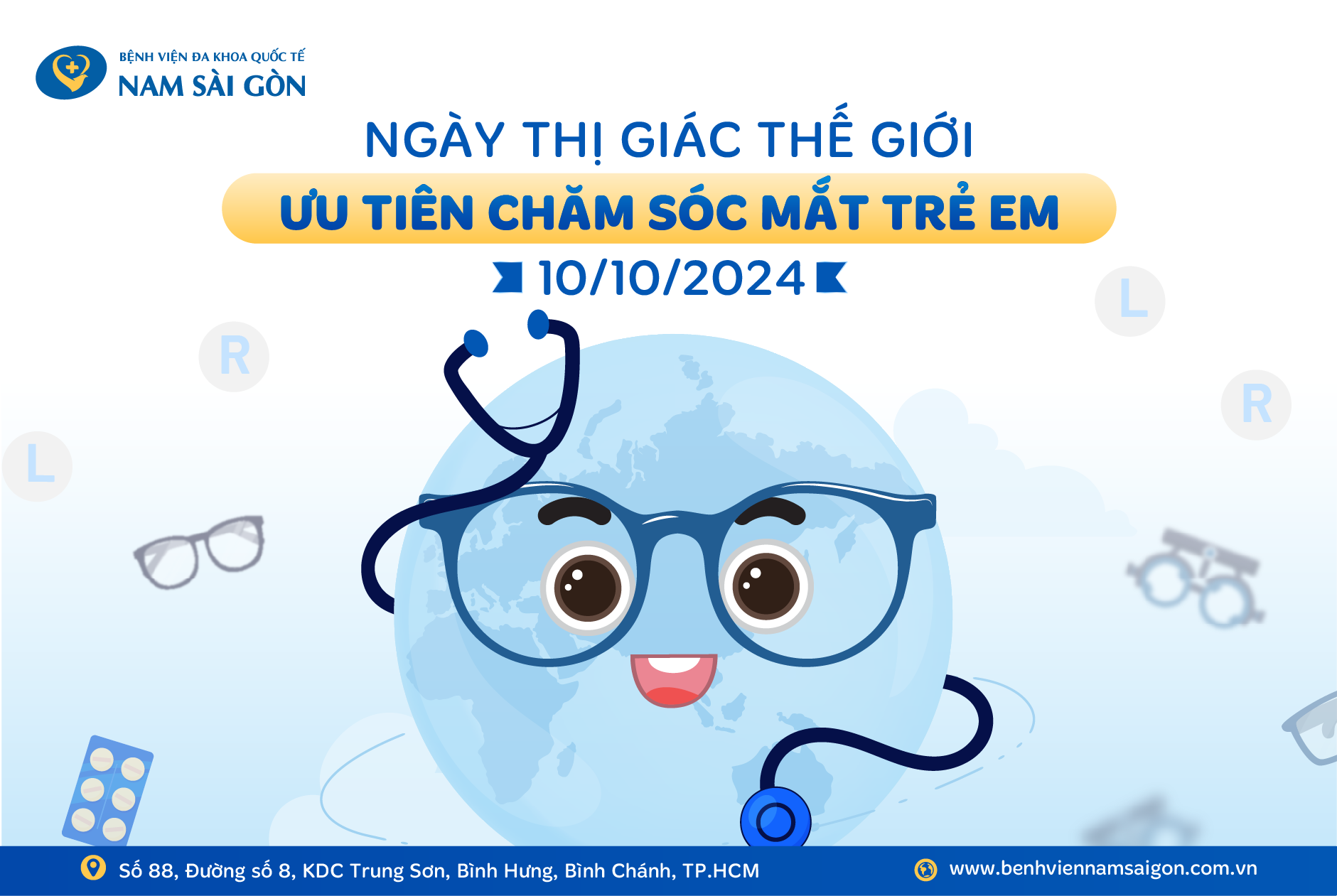 NGÀY THỊ GIÁC THẾ GIỚI 10/10/2024 - ƯU TIÊN CHĂM SÓC MẮT TRẺ EM