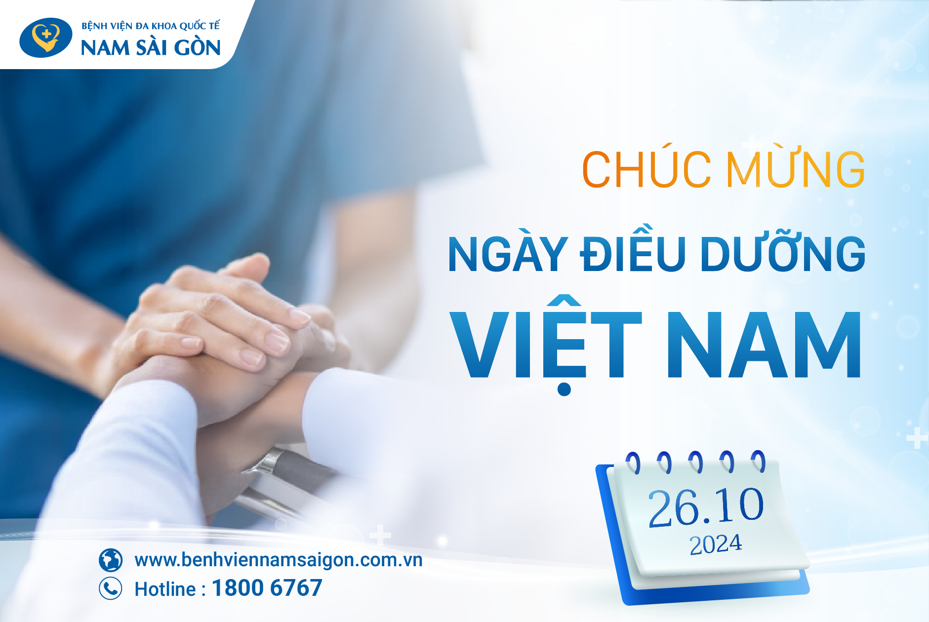 CHÚC MỪNG NGÀY ĐIỀU DƯỠNG VIỆT NAM 26/10/2024