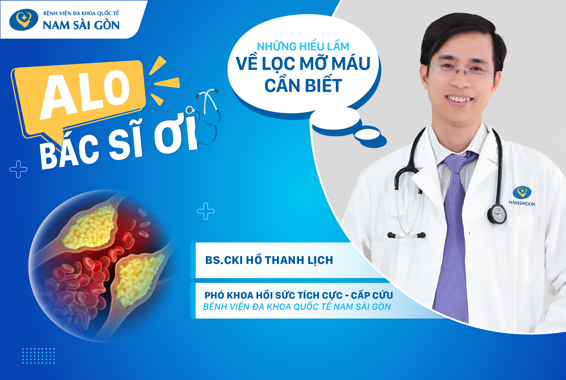 ALO BÁC SĨ - NHỮNG HIỂU LẦM VỀ LỌC MỠ MÁU