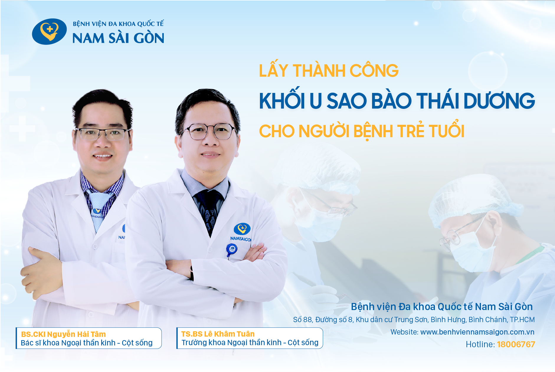 LẤY THÀNH CÔNG KHỐI U NÃO PHỨC TẠP CHO NGƯỜI BỆNH TRẺ TUỔI